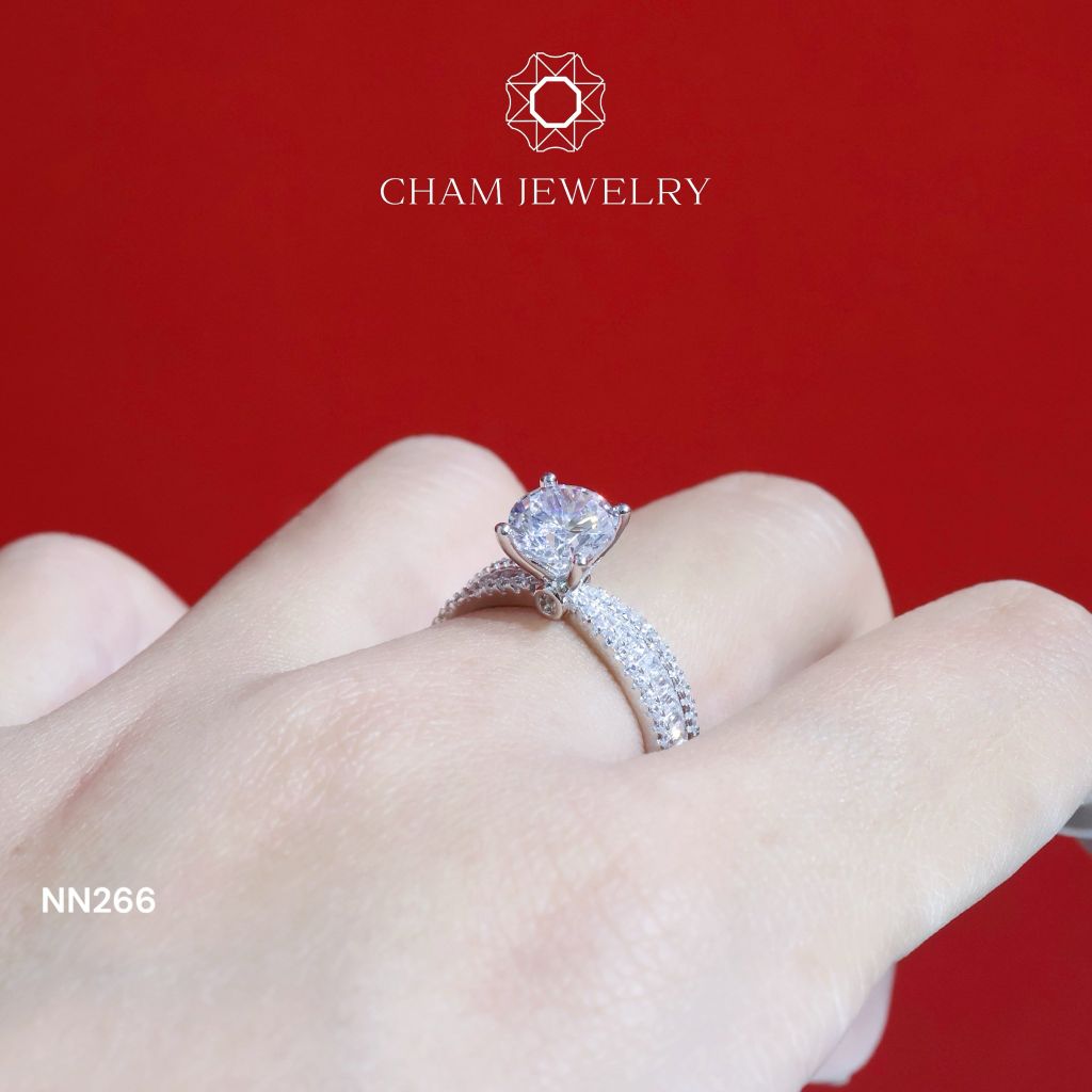 Nhẫn CHAM JEWELRY NN266, Chủ 7.0mm (Barcode TNN957).