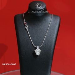 Dây Chuyền MK508-DK03 45cm CHAM JEWELRY, Mặt Tim Đá Nam Phi.