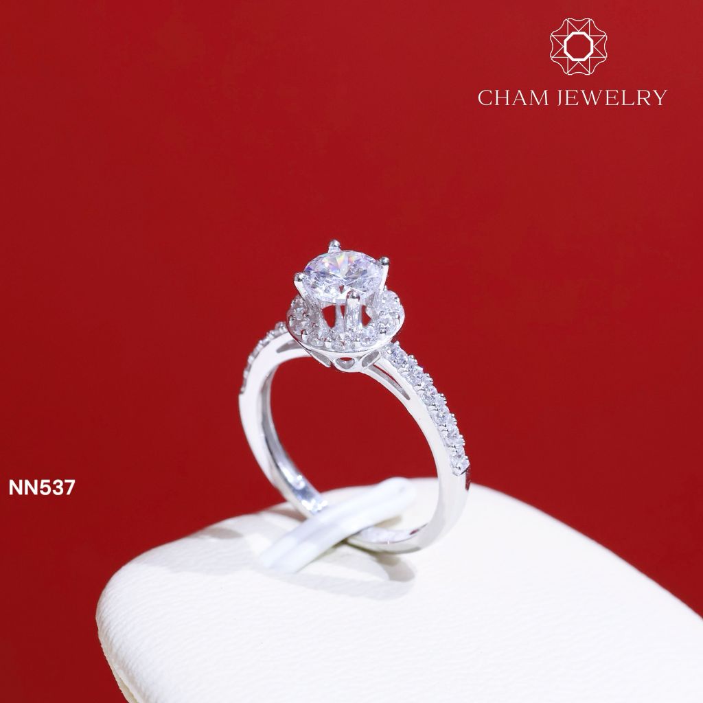 Nhẫn Nữ NN537 CHAM JEWELRY, Chủ 5.5mm (Barcode TNN1509)