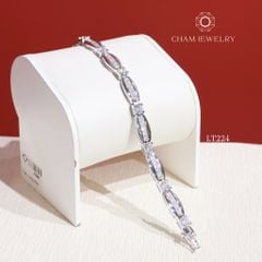 Lắc Tay LT224 CHAM JEWELRY,Chủ 4.0mm Bản 7.0mm.