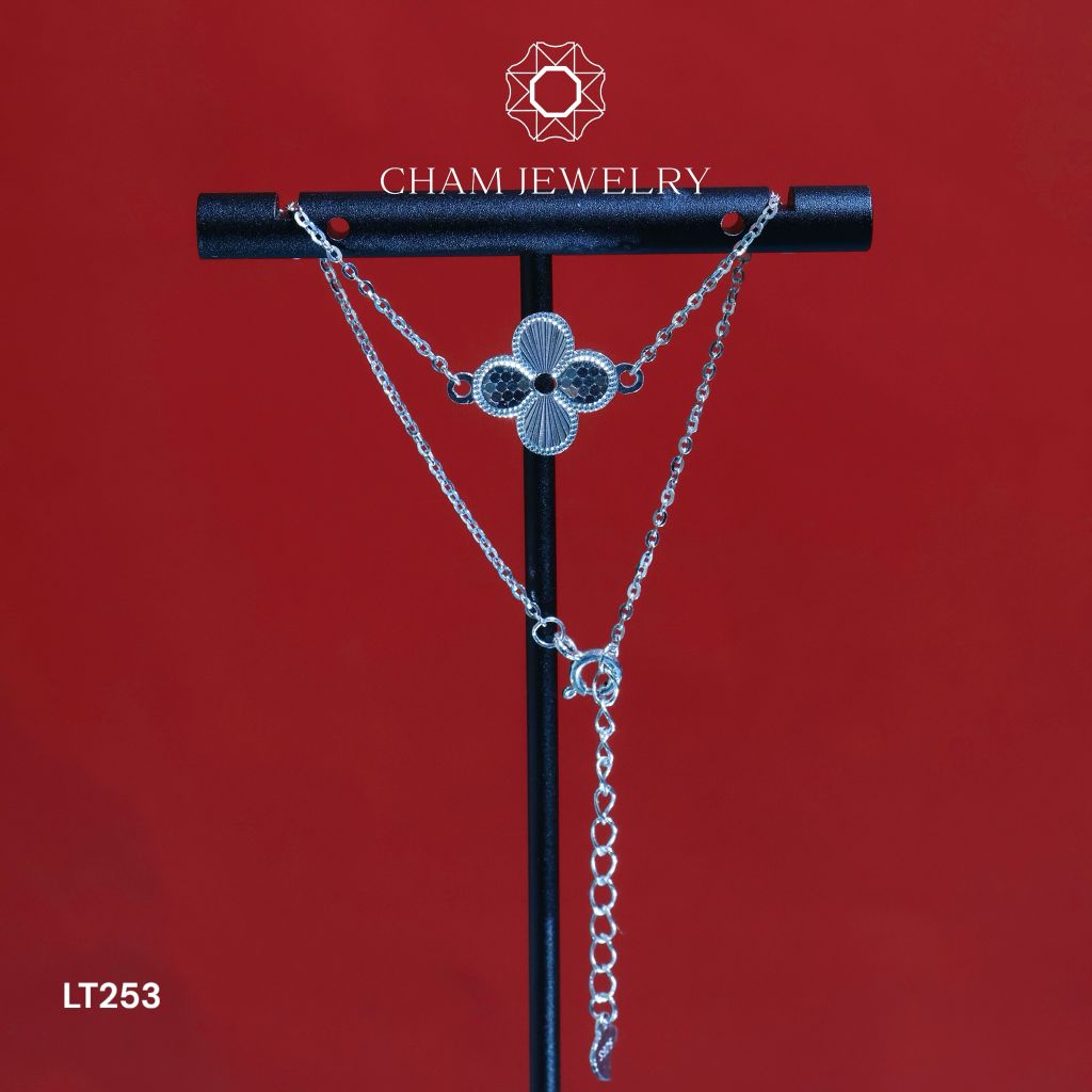 Lắc Tay LT253 CHAM JEWELRY, Free Size Bản 12.0mm ( Barcode CRT73)