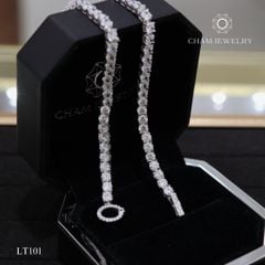 Lắc Tay LT101 CHAM JEWELRY, Tenis Full Đá 4.0mm Khóa Tròn ( Barcode TLT1133).