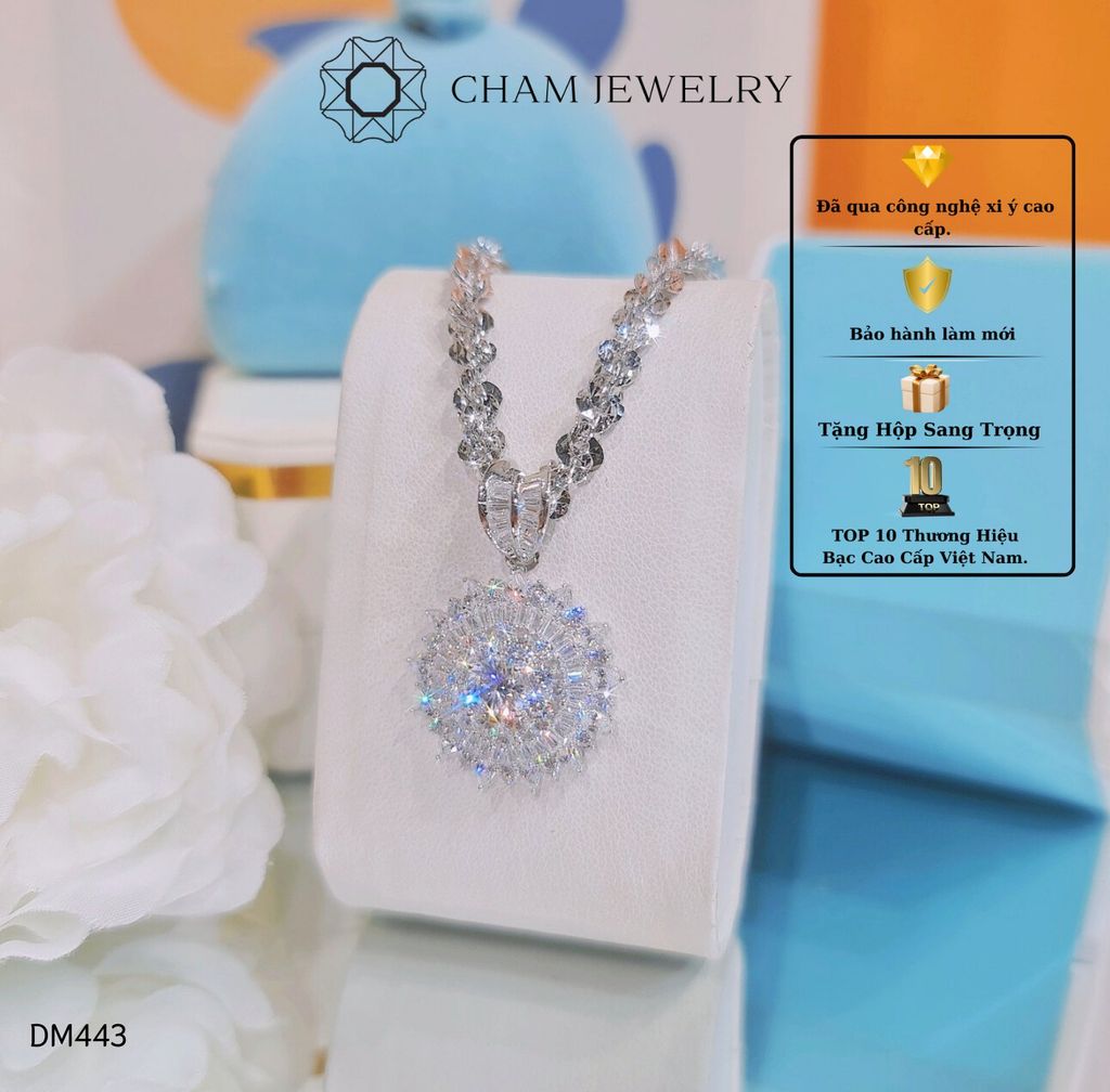 Dây Chuyền MK443-DX04 45cm CHAM JEWELRY, Chủ 6.0mm.