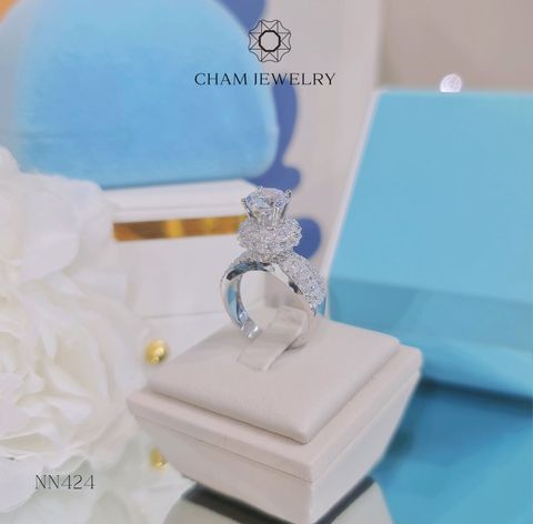 Nhẫn Nữ NN424 CHAM JEWELRY, Chủ 7.5mm (Barcod CT8N102).