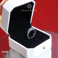 Nhẫn NM108 CHAM JEWELRY, Nhẫn Rắn Full Đá (Barcode TVB309N-CN107554).