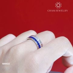 Nhẫn NM102 CHAM JEWELRY, Bản 6.5mm