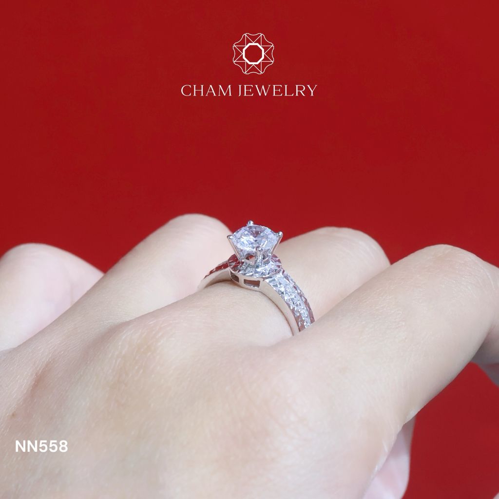 Nhẫn Nữ NN558 CHAM JEWELRY, Chủ 6.5mm (Barcode TNN1517)