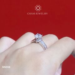 Nhẫn Nữ NN558 CHAM JEWELRY, Chủ 6.5mm (Barcode TNN1517)