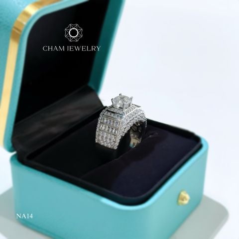 Nhẫn Nam NA14 CHAM JEWELRY, Viên Chủ 7.0mm (Barcode TNNA343).