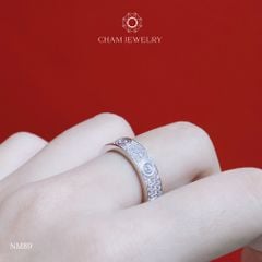 Nhẫn NM89 CHAM JEWELRY, Bản 5.0mm (Barcode CN803795).