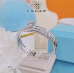 Vòng Tay CHAM JEWELRY VT109, Vòng Xoàn 1 Hột (Barcode CV6208).
