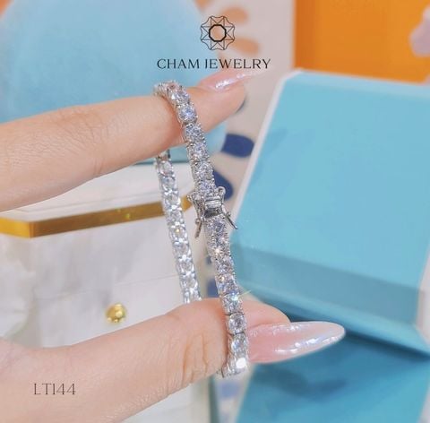 Lắc Tay CHAM JEWELRY LT144 , Lắc Tennis 4.0ly Cao Cấp ( Barcode TLT1044).).