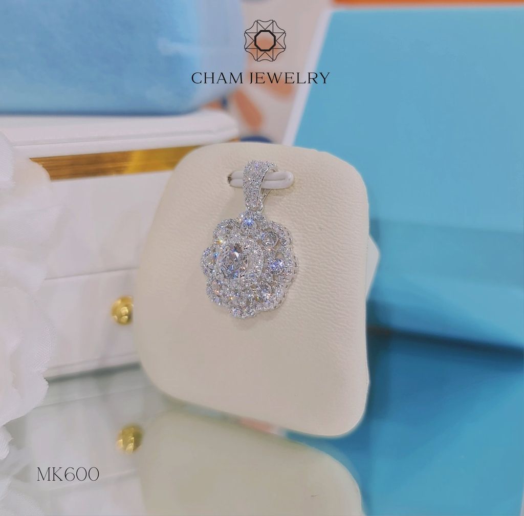 Mặt Dây Chuyền MK600 CHAM JEWELRY, Chủ 6.mm (Barcode TMA1681).