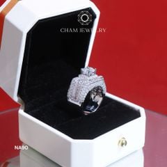 Nhẫn Nam NA90 CHAM JEWELRY, Chủ 7.5mm (Barcode TNNA406 - PNH04 )