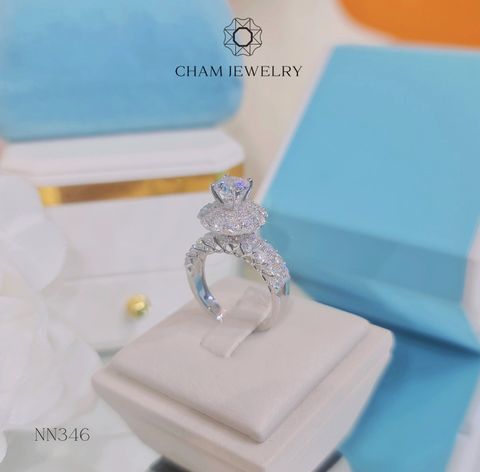 Nhẫn Nữ NN346 CHAM JEWELRY, Chủ 6.0mm ( Barcode TNN1158).