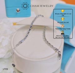 Lắc Tay CHAM JEWELRY LT119, Lắc Bi Ý 3.0mm Free Size (Barcode TLT995).
