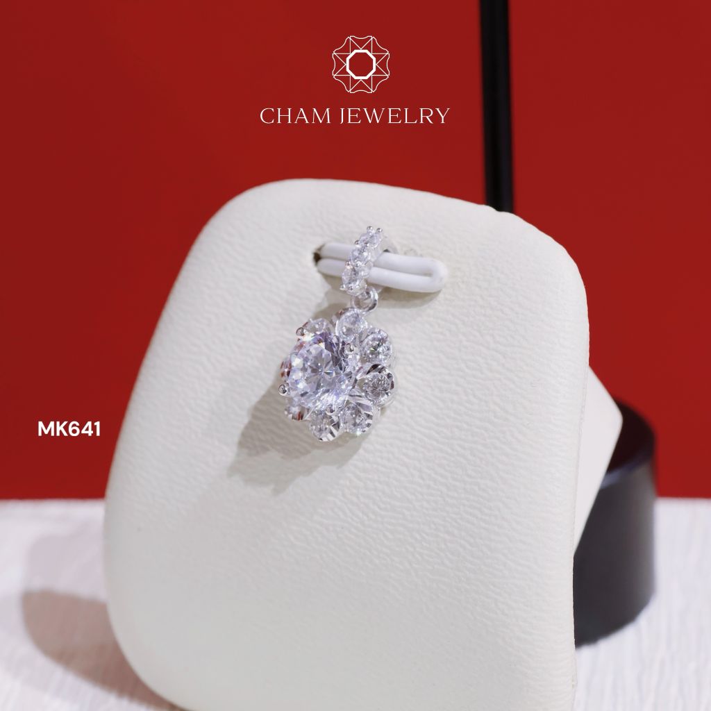 Mặt Dây Chuyền MK641 CHAM JEWELRY, Chủ 6.5mm (Barcode TMA1750)