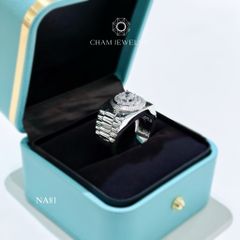 Nhẫn Nam NA81 CHAM JEWELRY, Chủ 6.0mm.