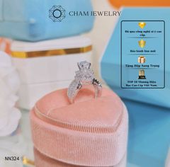 Nhẫn NN324 CHAM JEWELRY, Chủ 6.0mm ( Barcode TNN1072).
