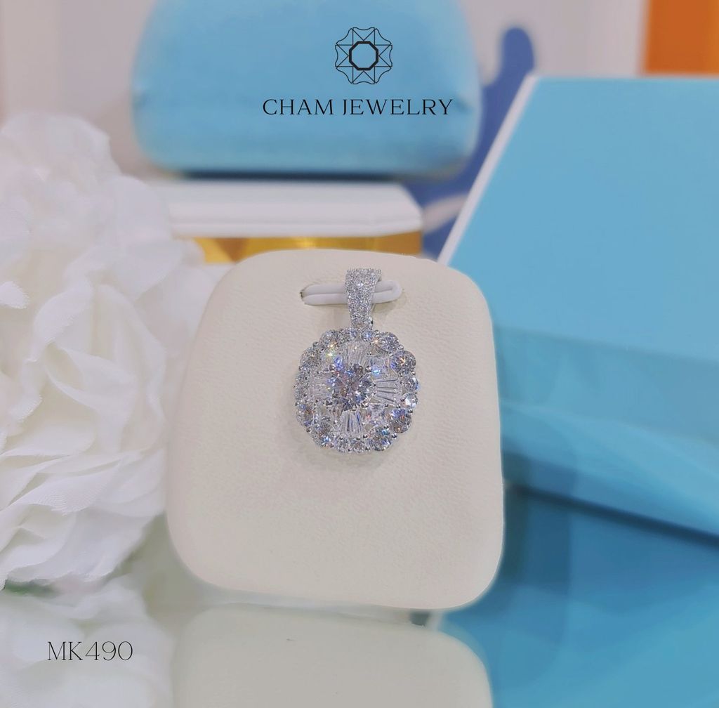 Mặt Dây Chuyền MK490 CHAM JEWELRY, Chủ 6.0mm (Barcode TMA1593).