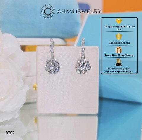 Hoa Tai CHAM JEWELRY BT82, Chủ 3.0mm (Barcode TBT681).