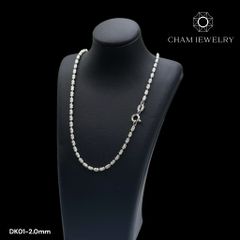 Dây Không Mặt CHAM JEWELRY DK01, Dây Bi Ý 2.0mm (Barcode CDAYY3-TDY711-CD337-CDAYY757)