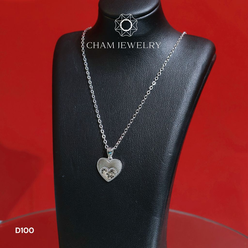 Dây Chuyền D100CHAM JEWELRY, Dây Tim ( Barcode CCTLM07)