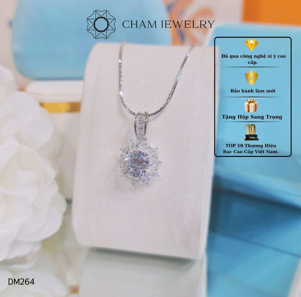 Dây Chuyền MK264-DK03 45cm CHAM JEWELRY, Chủ 8.0mm.