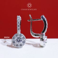Hoa Tai CHAM JEWELRY BG234, Chủ 4.0mm (Barcode TBG61).