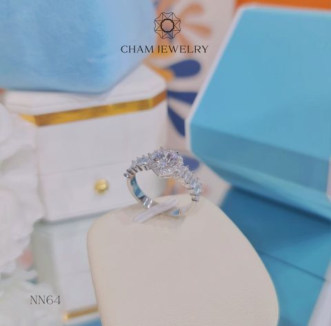 Nhẫn NN64 CHAM JEWELRY, Chủ 6.5mm.