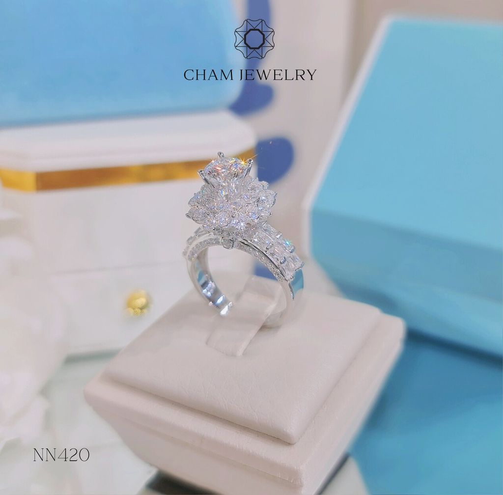 Nhẫn Nữ CHAM JEWELRY NN420, Chủ 6.5mm (Barcode CNTN473).