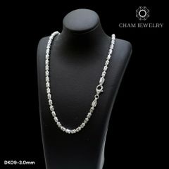 Dây Không Mặt CHAM JEWELRY DK09, Bi Ý 3.0mm (Barcode CH1D43- CDYR5011- CDYR501-CDU814).