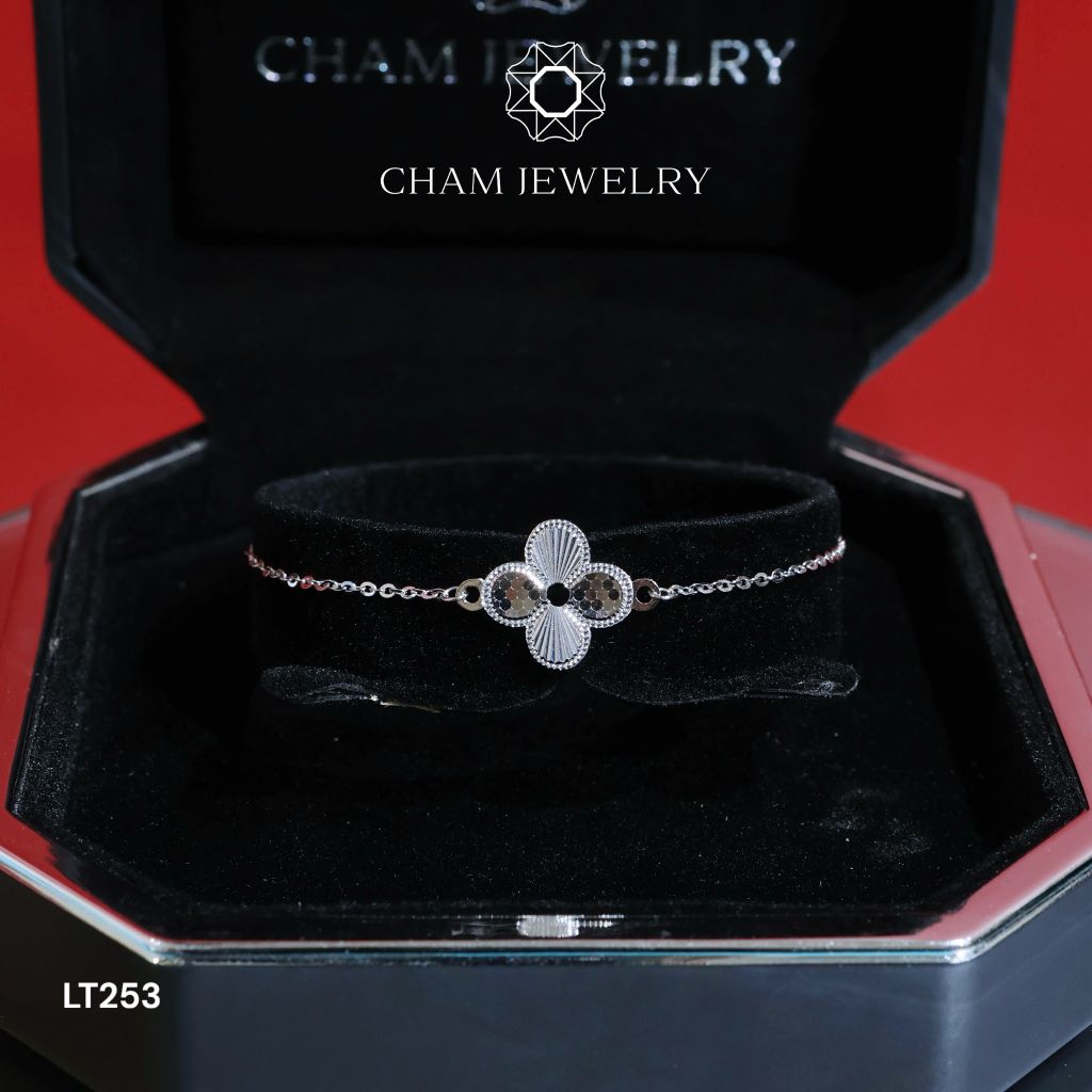 Lắc Tay LT253 CHAM JEWELRY, Free Size Bản 12.0mm ( Barcode CRT73)