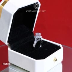 Nhẫn Nữ NN529 CHAM JEWELRY, Chủ 6.5mm (Barcode TNN1492).