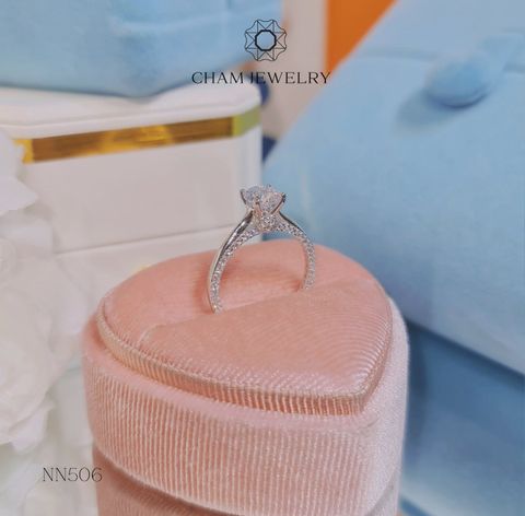 Nhẫn NN506 CHAM JEWELRY, Chủ 6.0mm (Barcode TNN1458).