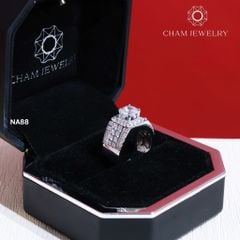 Nhẫn Nam NA88 CHAM JEWELRY, Chủ 7.5mm (Barcode TNNA405).