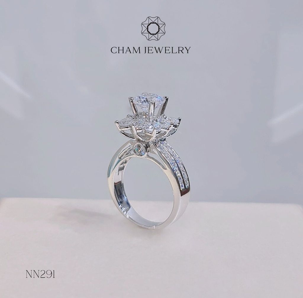 Nhẫn NN291 CHAM JEWELRY, Chủ 7.0mm ( Barcode TNN1096).