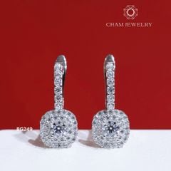 Hoa Tai BG249 CHAM JEWELRY , Chủ 3.5mm (Barcode TBG433).