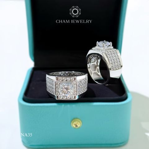 Nhẫn NA35 CHAM JEWELRY, Chủ 7.5mm (Barcode TNNA391).