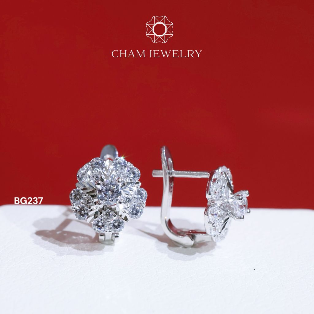 Hoa Tai CHAM JEWELRY BG237, Chủ 3.0mm (Barcode TBG866).