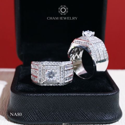 Nhẫn Nam NA80 CHAM JEWELRY, Chủ 6.0mm (Barcode CPCNN47).