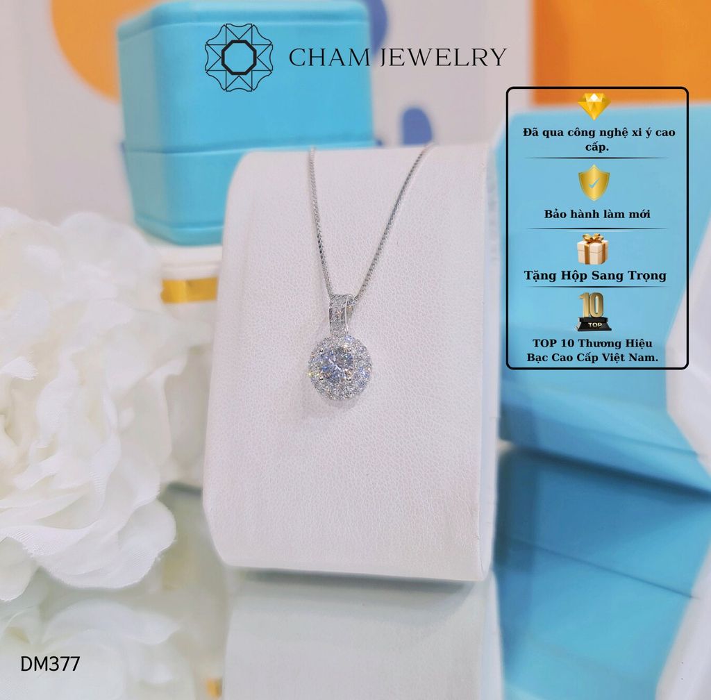 Dây Chuyền MK377-DK05 45cm CHAM JEWELRY, Chủ 5.5mm.