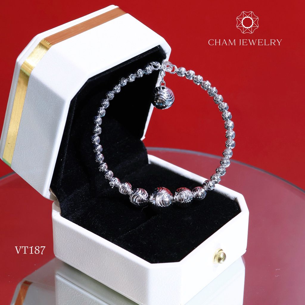 Vòng Tay CHAM JEWELRY VT187, Vòng Bi 10.0mm (Barcode TVC15)