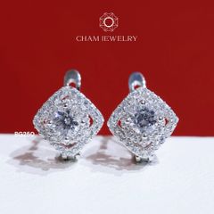 Hoa Tai BG250 CHAM JEWELRY , Chủ 4.0mm (Barcode TBG776).