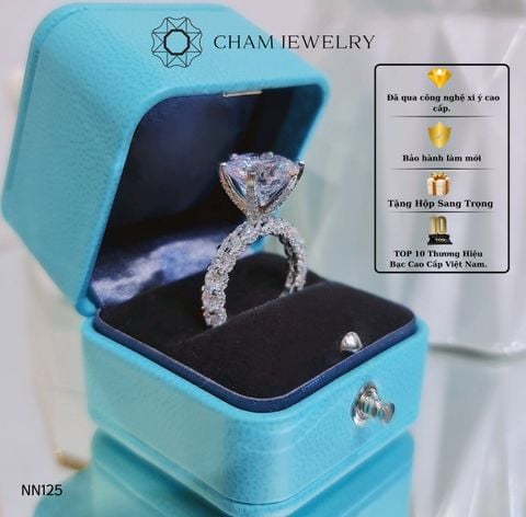Nhẫn CHAM JEWELRY NN125 , Chủ 12.0mm ( Barcode TNN0363).