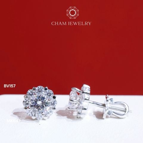 Hoa Tai BV157 CHAM JEWERLY, Chủ 5.0mm (Barcode TBV419)