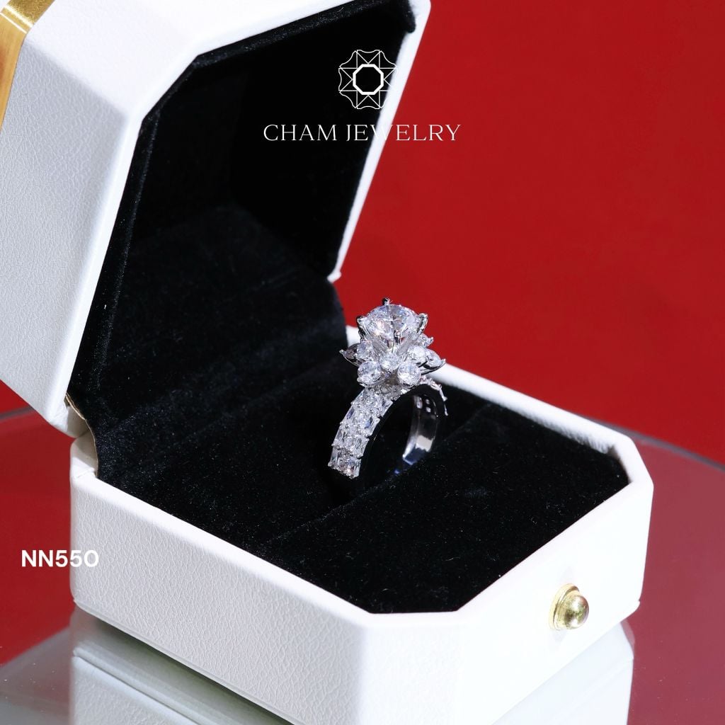 Nhẫn Nữ NN550 CHAM JEWELRY, Chủ 7.0mm (Barcode TNN1486)