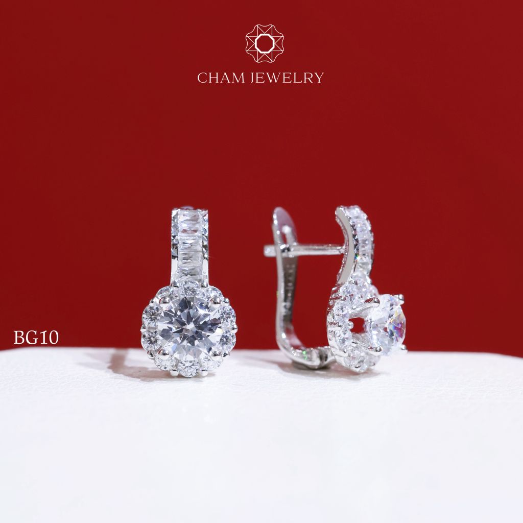 Hoa Tai CHAM JEWELRY BG10, Chủ 5.0mm (Barcode TVB226B).