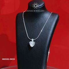 Dây Chuyền MK508-DK03 45cm CHAM JEWELRY, Mặt Tim Đá Nam Phi.