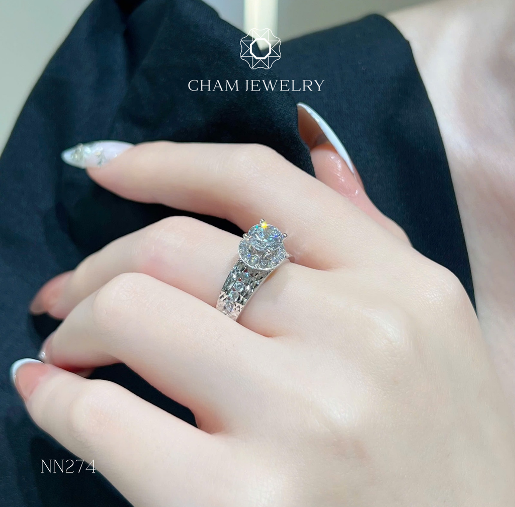 Nhẫn NN274 CHAM JEWELRY, Chủ 6.5mm (Barcode TNN1084-CN7231).